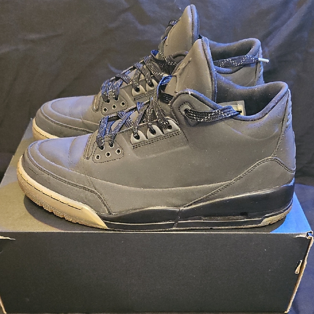 *Used Rare* Jordan 3 5Lab3 Reflective Black!